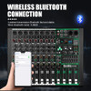 DGNOG GT80S 8 Mono Channel Audio Mixer 99 Effect 7 Band EQ 48V DJ Mixing Console USB Recording Bluetooth Sound Table for stage