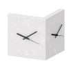 Automatic Induction Lamp Luminous Corner Clock Square Living Room Simple Double-Sided Iron Digital Hollow-out Two-Side