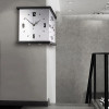 Modern Minimalist Light Luxury Double-sided Wall Clock Living Room Clock Wall-mounted Fashion Home Two-sided Corner Quartz Clock