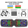 Portable Multifunctional Push-up Board Set With Handles Foldable Fitness Equipment For Chest Abdomen Arms And Back Training Portable Multifunctional Push-up Board Set With Handles Foldable Fitness Equipment For Chest Abdomen Arms And Back Training