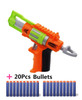 Manual Soft Bullet Gun Suit for Nerf Bullets Toy Pistol Long Range Dart Blaster Gun Kids Gift Toys