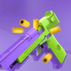 Radish Gun Decompression toys Desert Eagle 2011 Pistol 1911 Continuous Throwing Shell Empty Hanging Revolver Launcher Toy Gun