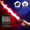 Retractable Lightsaber Finger Rotating Laser Sword Flash Luminous Soundfont Force FX FOC Blaster Cosplay Battle Toy for Children