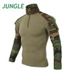 Combat Uniform Military Shirt Camouflage US Army Asian Size S-3XL Cargo Sport Tops Airsoft Paintball Tactical T-Shirts Hiking