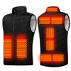 Intelligent Heated Vest Men Women USB Electric Winter Heated Jacket 9 Areas Zone for Outdoor Hunting for Sports Hiking Oversized