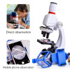 1200X Biological Microscope Kit Lab with LED Microscopio Home School Science Educational Toy Gift Refined Children's Microscope