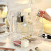 Acrylic Makeup Organizer Box with Lid Cosmetic Organizer Perfume Display Storage Box Clear Large Capacity Cosmet Box Drawer