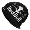 Red Double-Bull Bonnet Hat Knit Hat Cool Ski Cow Logo Skullies Beanies Hat Unisex Warm Thermal Elastic Caps