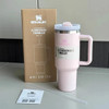 Stanley Quencher H2.0 Stainless Steel Vacuum Insulated Tumbler with Lid and Straw 40oz Thermal Travel Mug Coffee Hot Cup