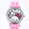 Cute Cartoon Pattern Dial Kids Watch Fashion Rhinestone Child Quartz Watch Silicone Watchband Casual Boys Girls Clock Gift 2023