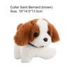 Realistic Plush Simulation Smart Dog Called Walking Plush Toy Electric Plush Robot Dog Toddler Toy Christmas Gift