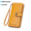 High Quality Women Wallet RFID Anti-theft Leather Wallets For Woman Long Zipper Large Ladies Clutch Bag Female Purse Card Holder