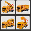 Engineering Vehicle Toys Plastic Construction Excavator Tractor Dump Fire Truck Bulldozer Models Kids Boys Mini Gifts