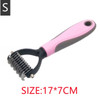 2022 New Hair Removal Comb for Dogs Cat Detangler Fur Trimming Dematting Brush Grooming Tool For matted Long Hair Curly Pet