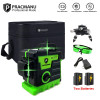 Pracmanu 12 Lines 3D Green Laser Level 360°Auto Self-Leveling Horizontal and Vertical Cross Lines Laser Level with 1/2 Batteries