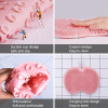 Silicone Massage Shower Mat Non-slip Wash Foot Pad Foot Exfoliating Bathroom Rub Back Brush with Sucker Bath Massage Brush Pad