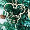 Personalized Christmas Snowflake Ball Custom Laser Cut Baubles Different Name Ornament Christmas decoration Tree Wooden Tags