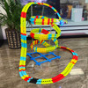 Climbing Anti Gravity Rail Car Accessories And 46-101PCS Set World Road Race-Flexible Track Dinosaur Car Toys For Boy Best Gift