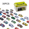 20/30/50 Pcs Alloy Car with Storage Box Set Cool Boy Racing Colorful Rebound Vehicle Model Kid Toy for Children's Birthday Gifts