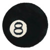 Top Quality Simulation Billiards 8 Ball Rug Round Tufting Soft Chair Pad Anti-slip Bath Floor Mat Kids Bedroom Black Carpet 2022