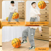 18/21/24CM Kids Bouncing Mute Silent Basketball Squeezable Mute Bouncing Basketball Indoor Silent Ball Foam Basketball Bounce