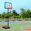 Portable Basketball Hoop Basketball System 4.76-10ft Height Adjustable for Youth Adults LED Basketball Hoop Lights, Colorful lig