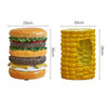 Nordic Modern Resin Hamburger Stool Cheese Side Table Icecream Stool Nigo Corn Stool Home Decoration Handicraft Footstool