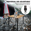 60*50cm Folding Camping Bamboo Table Height Adjusted  Support 80KG Outdoor Tables Portable Barbecue Desk Furniture for Picnic 60*50cm Folding Camping Bamboo Table Height Adjusted  Support 80KG Outdoor Tables Portable Barbecue Desk Furniture for Picnic