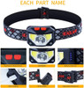 8 Modes Motion Sensor XPE+COB LED Headlamp Flashlight USB Rechargeable Waterproof Camping Head lamp Running Fishing headlight