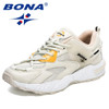 BONA 2022 New Designers Classics Running Shoes Breathable Comfortable Sneakers Men Tennis Trainers Casual Sport Shoes Mansculino
