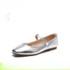 Spring Summer Women Flats Concise Elegant Square Toe Leather Mary Janes Shoes Woman Office Ladies Casual Comfort