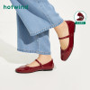 Spring Summer Women Flats Concise Elegant Square Toe Leather Mary Janes Shoes Woman Office Ladies Casual Comfort