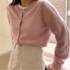 Cashmere Sweater Cardigan Women Single Breasted Long Sleeve Elegant Vintage Jumper Solid Wool Knitted Autumn Winter Outwear X452