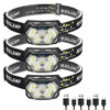 USB Rechageable Motion Sensor Headlight 9 Led Strong Light Headlamp Portable Fishing Camping Outdoor Head Lamp Work Flashlight