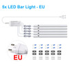 EU Plug 220V 1 Set night light with motion sensor Wardrobe Cabinet Lamp Kitchen LED Light Bar Hand Sweep