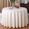 Hot Selling Round Polyester Table Cloth for Wedding Christmas Birthday Banquet Hotel Party Decoration Table Cover