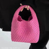 Hand Woven Women's Bag Korean Soft Leather Mother Bag Small Tot Handbag 2022 New Trend Vegetable Basket Bag Tote Bags for Women