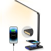 LED Folding Desk Lamp USB Charging Touch Control Dimmable Desktop Eye Protection Reading Study Office Bedroom Bedside Lamp
