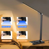 LED Folding Desk Lamp USB Charging Touch Control Dimmable Desktop Eye Protection Reading Study Office Bedroom Bedside Lamp