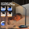 LED Folding Desk Lamp USB Charging Touch Control Dimmable Desktop Eye Protection Reading Study Office Bedroom Bedside Lamp