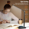 LED Folding Desk Lamp USB Charging Touch Control Dimmable Desktop Eye Protection Reading Study Office Bedroom Bedside Lamp