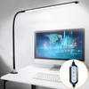 Desk Lamp, 3 Modes 10 Brightness 360° Rotation Eye-Caring Reading Light,10W Long Flexible Gooseneck, Architect Task Lamp, USB Cl