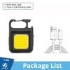 Super Bright MINI COB Keychain Flashlight Charging Lamp Camping Lights with Magnet 4 Lighting Modes for Camping Home