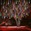 Meteor Shower Rain Lights Waterproof Falling Raindrop Fairy String Light for Christmas Holiday Party Patio Wedding Decoration