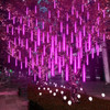Meteor Shower Rain Lights Waterproof Falling Raindrop Fairy String Light for Christmas Holiday Party Patio Wedding Decoration
