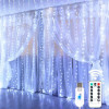 6M LED Curtain Garland on The Window USB Power Fairy Lights Festoon with Remote New Year Garland Led Lights Christmas Decoration