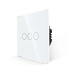 Bingoelec White Light Touch Switch and Wall Socket With Crystal Glass Panel Home Improvement