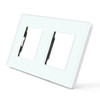 BSEED ZigBee Switches Parts Glass Panel White Touch Switches Function Parts Smart EU Sockets Power Outlet Parts Metal Frame