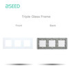 BSEED ZigBee Switches Parts Glass Panel White Touch Switches Function Parts Smart EU Sockets Power Outlet Parts Metal Frame