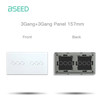 BSEED ZigBee Switches Parts Glass Panel White Touch Switches Function Parts Smart EU Sockets Power Outlet Parts Metal Frame